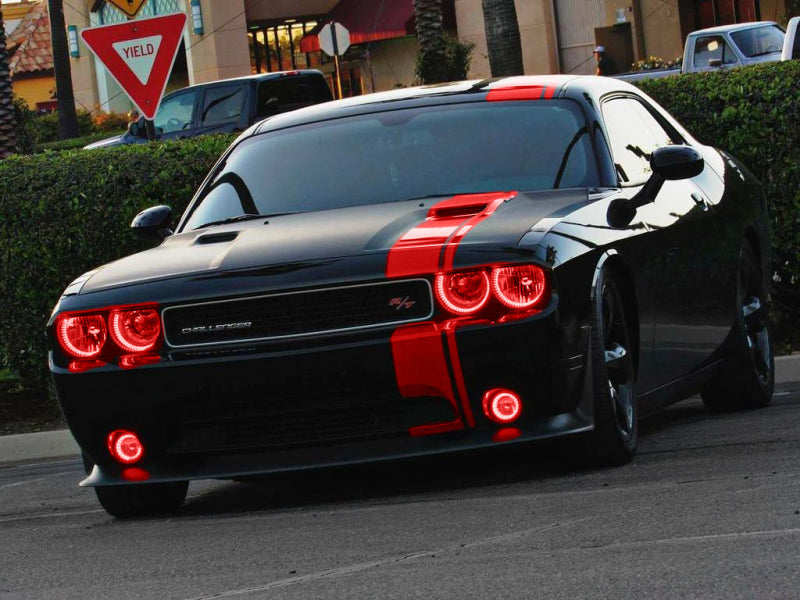 Kit Halo LED étanche Oracle Dodge Challenger 08-14 - Rouge VOIR LA GARANTIE