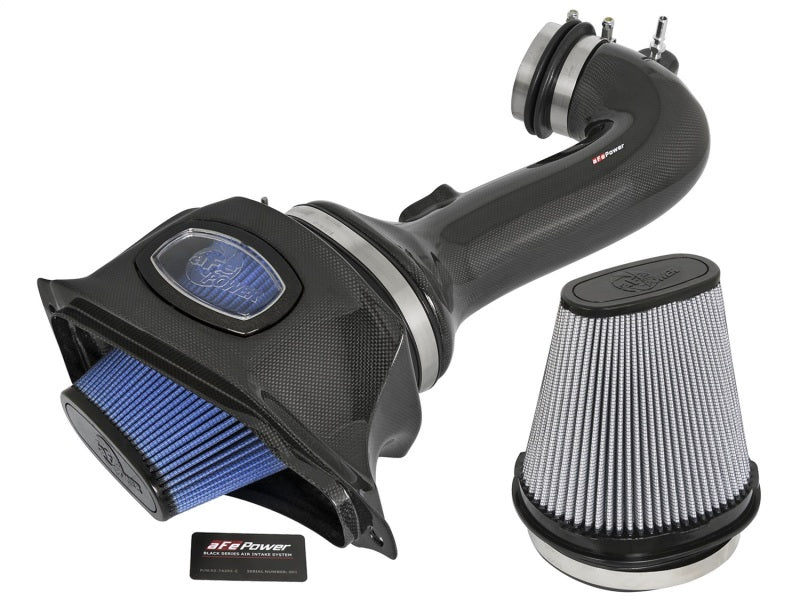 Système d'admission d'air froid en fibre de carbone aFe Momentum PDS/P5R 15-16 Chevrolet Corvette Z06 V8-6.2L