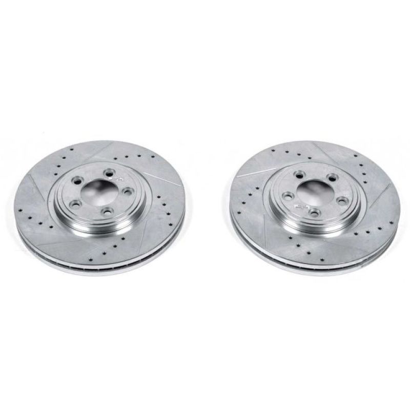 Disques de frein avant Power Stop 06-08 Jaguar S-Type Evolution percés et fendus - Paire