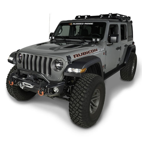 Tube de pare-chocs avant Rugged Ridge Arcus noir pour Jeep Wrangler JL 18-20
