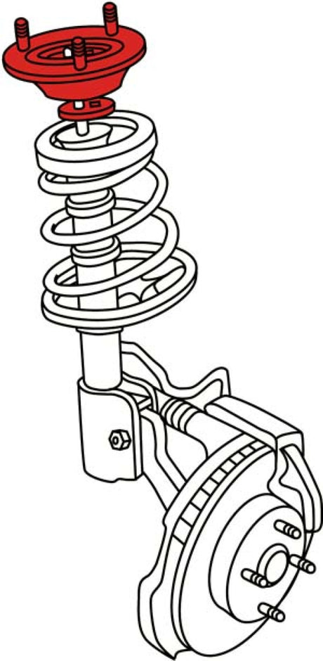 Support de jambe de force avant réglable SPC Performance pour Ford Focus 00-10
