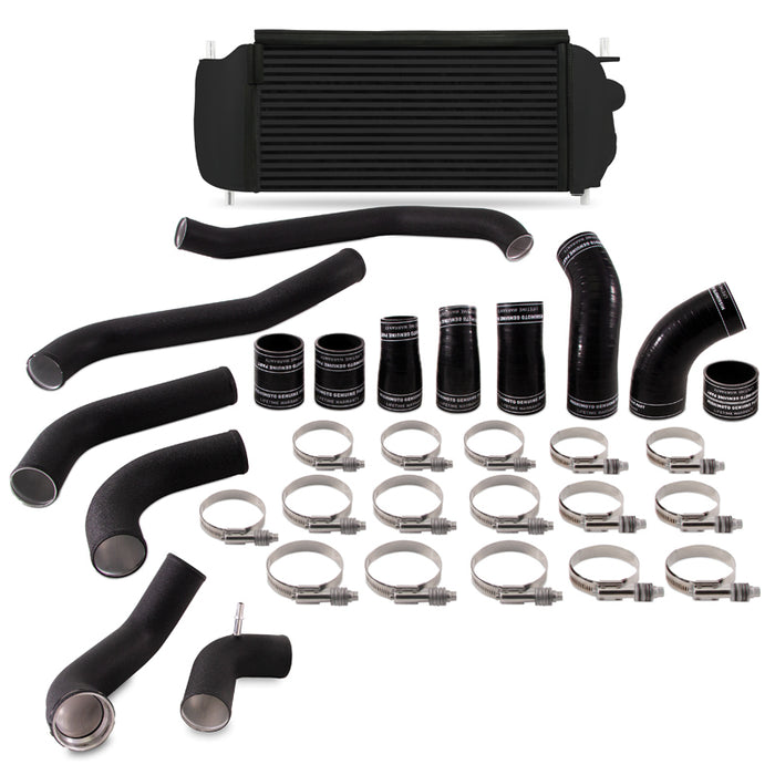 Kit de refroidisseur intermédiaire Mishimoto EcoBoost Performance pour Ford F150 3,5 L 2017+ - Refroidisseur noir et tuyaux noirs