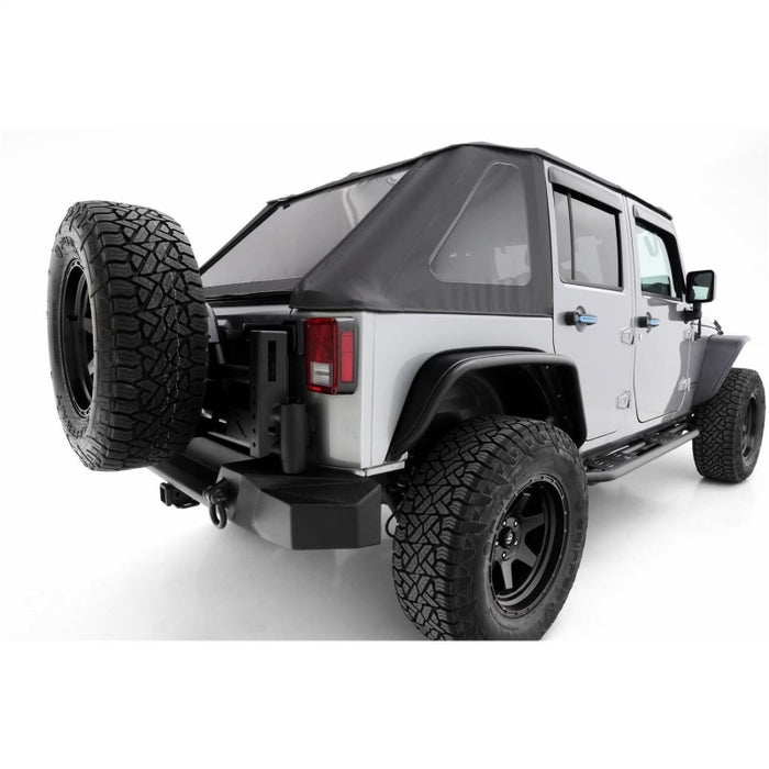 Rampage 07-18 Jeep Wrangler JK Unlimited TrailCrawler Rock Slider & Rocker Guard - Black