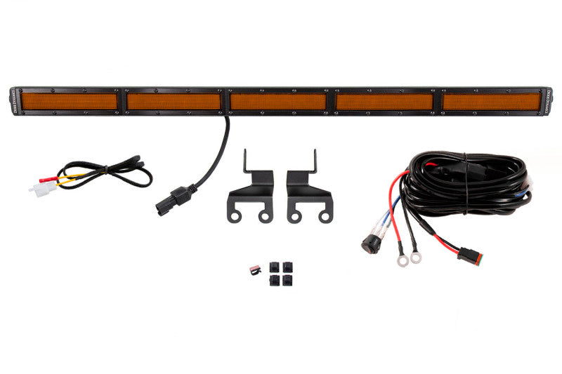 Kit de support de toit rigide arrière pour Jeep JL Wrangler SS30 18-21 de Diode Dynamics - Ambre