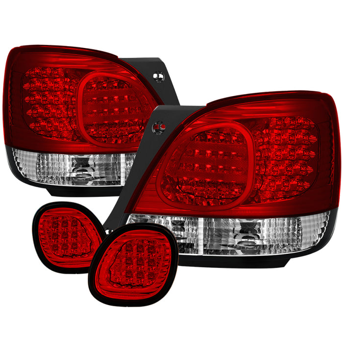 Feux arrière LED Spyder Lexus GS 300/400 98-05 Rouge Transparent ALT-YD-LGS98-LED-RC