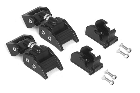 Loquets de capot en aluminium noir pour Jeep Wrangler TJ 97-06 Rugged Ridge