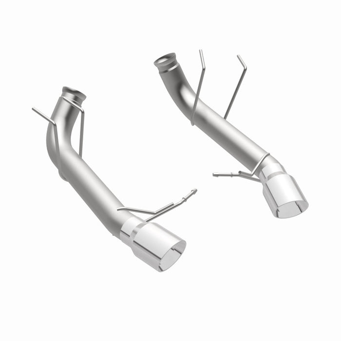 Échappement arrière double à double sortie arrière MagnaFlow 13 Ford Mustang en acier inoxydable avec essieu arrière et catalyseur (compétition)