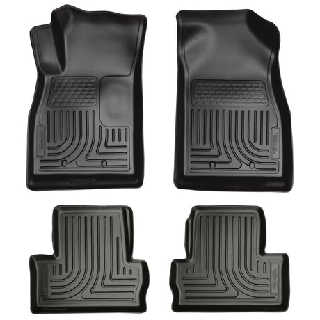 Revêtements de sol noirs Husky Liners 11-12 Chevrolet Volt WeatherBeater Combo