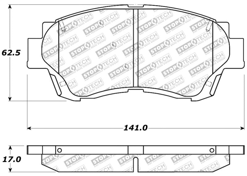 Plaquettes de frein StopTech Performance