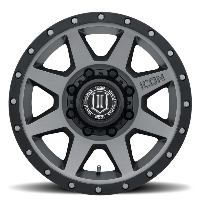 ICON Rebound HD 18x9 8x6.5 12mm Offset 5.5in BS 121.4mm Bore Titanium Wheel