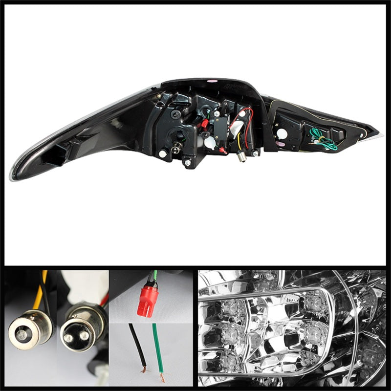 Feux arrière à LED Spyder Hyundai Elantra 11-13 Noir ALT-YD-HYELAN11-LED-BK