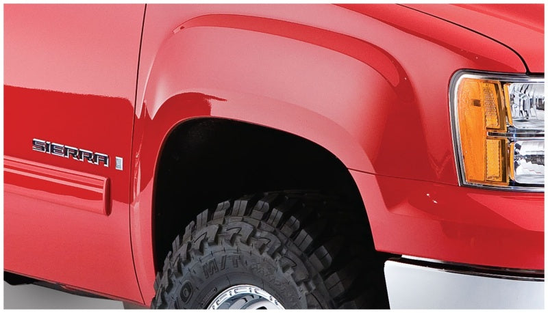 Élargisseurs de toit style découpe Bushwacker 07-14 GMC Sierra 2500 HD Fleetside 4 pièces 78,7/97,6 po - Noir