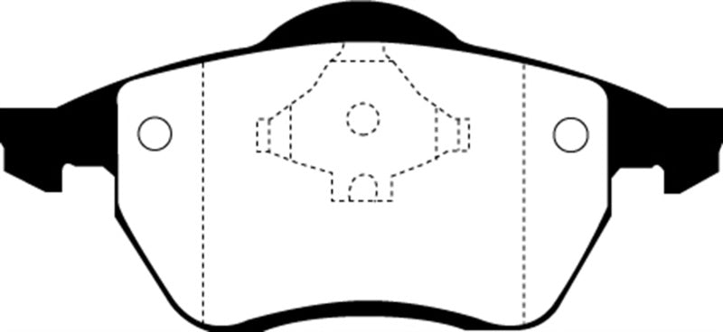 Plaquettes de frein avant EBC Ultimax2 pour Audi A4 1.8 Turbo (B5) 96-98