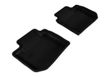 3D MAXpider 2012-2019 Subaru Impreza/XV Crosstrek/WRX/Sti Kagu 2nd Row Floormats - Black 3D MAXpider