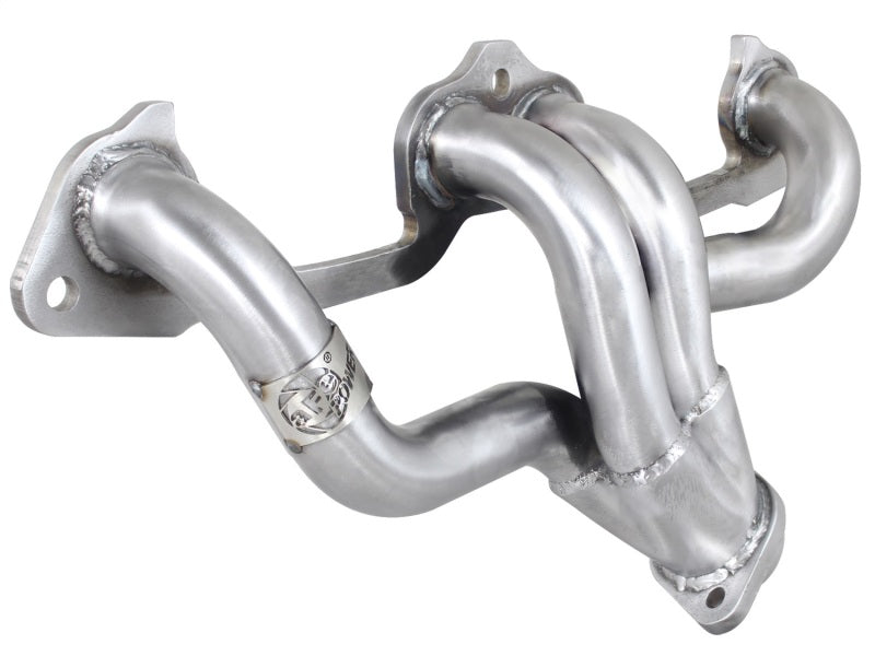 Collecteurs d'échappement aFe Power Twisted Steel 409 en acier inoxydable 83-02 Jeep Wrangler (YJ) L4 2,5 L