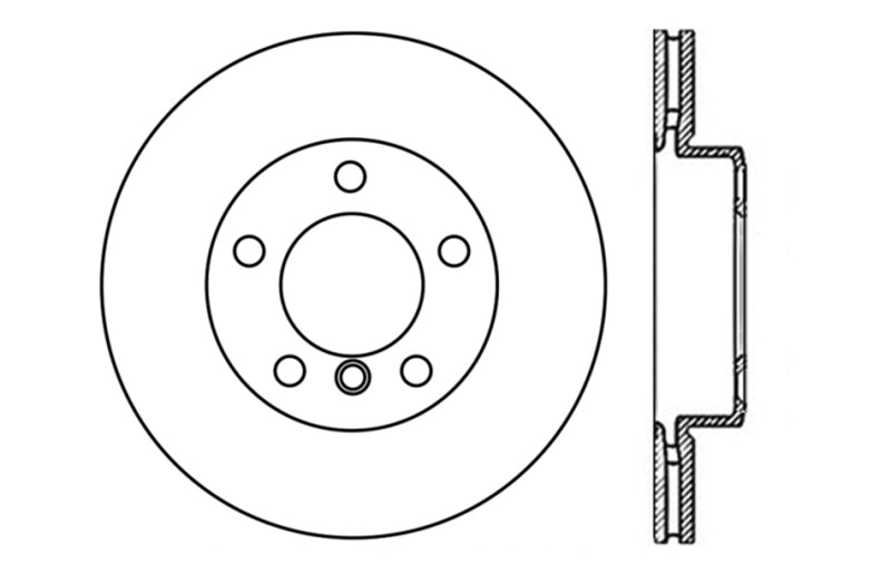 Rotor avant gauche fendu et percé StopTech 9/07-09 BMW 328