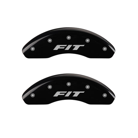 Ensemble avant MGP 2 couvre-étriers gravés avant FIT finition noire argent ch