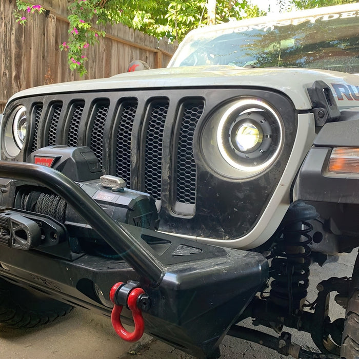 Oracle Oculus Bi-LED Projector Headlights for Jeep JL/Gladiator JT - Matte Blk - 5500K SEE WARRANTY