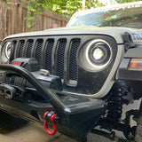 Oracle Jeep JL/Gladiator JT Oculus Bi-LED Projector Headlights - Amber/White Switchback