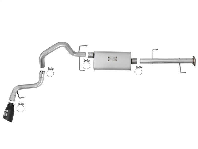 Échappement Cat-Back en acier aluminisé aFe Scorpion 2-1/2 po avec embouts noirs 07-17 Toyota FJ Cruiser V6 4.0L