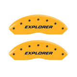 MGP 4 Caliper Covers Engraved Front & Rear Explorer/2011 Yellow Finish Black Char 2006 Ford Explorer