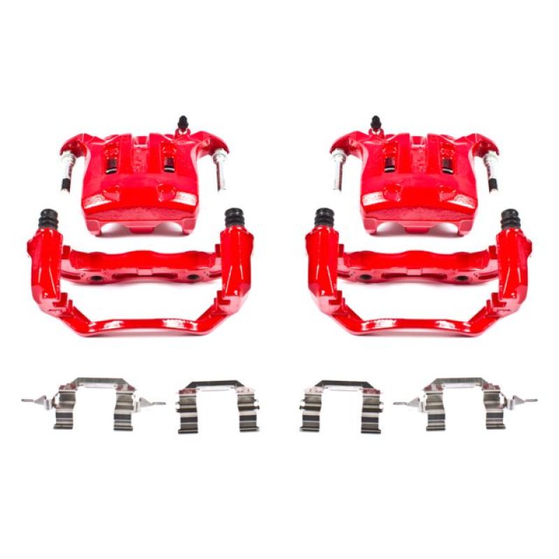 Étriers avant rouges Power Stop 03-04 Infiniti M45 avec supports - Paire