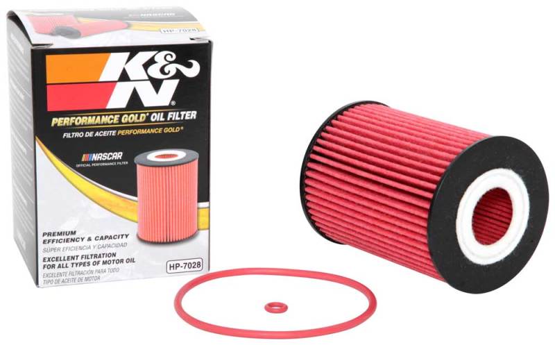 K&N Performance Oil Filter for 2010+ Mercedes Benz GLE350D 3.0L V6 DSL 2.75in OD x 3.625in H