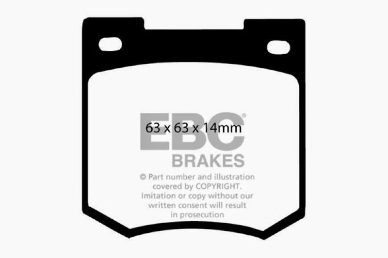 EBC 67-70 Ford Cortina 1.6 Greenstuff Front Brake Pads