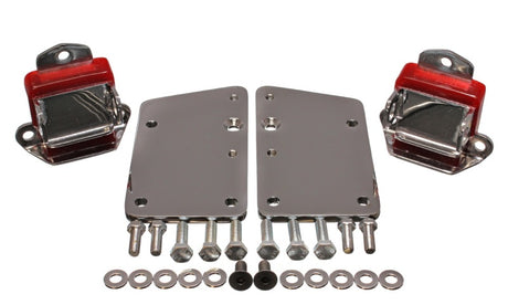 Kit de conversion de moteur rouge Energy Suspension série LS - Chromé