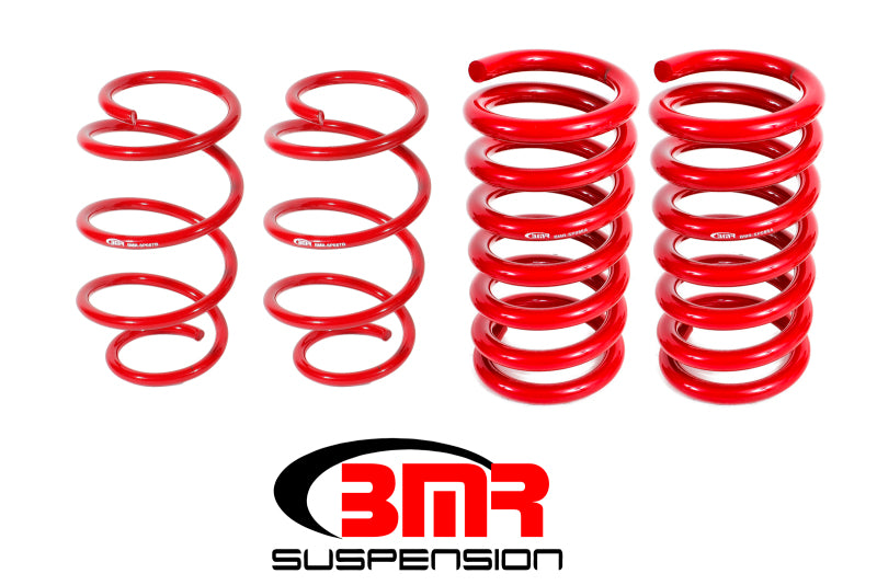 Ressorts d'abaissement BMR 15-17 Mustang S550 Drag Version (jeu de 4) - Rouge