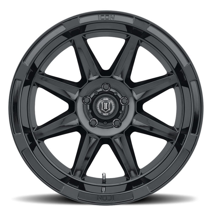 Roue ICON Bandit 20x10 5x150 -24mm 4.5in BS 110.10mm Bore Noir Brillant