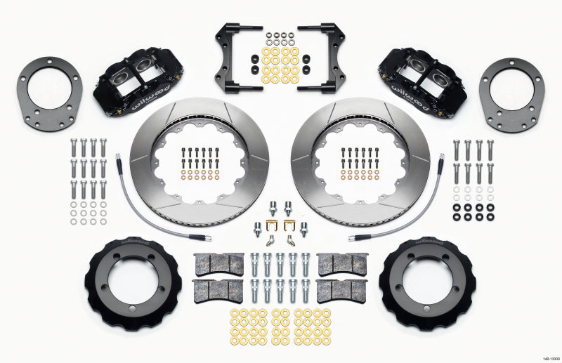 Kit de chapeau avant Wilwood Narrow Superlite 4R 14,00 po 76-77 Ford Bronco Dana 44 avec lignes