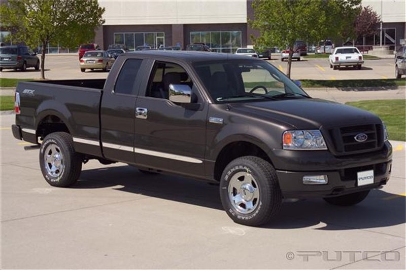 Putco 04-08 Ford F-150 Super Cab 6ft Box (sans élargisseurs) - Moulures latérales de carrosserie en aluminium billette