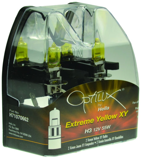 Ampoule Hella Optilux H3 12V/55W XY Extreme Jaune