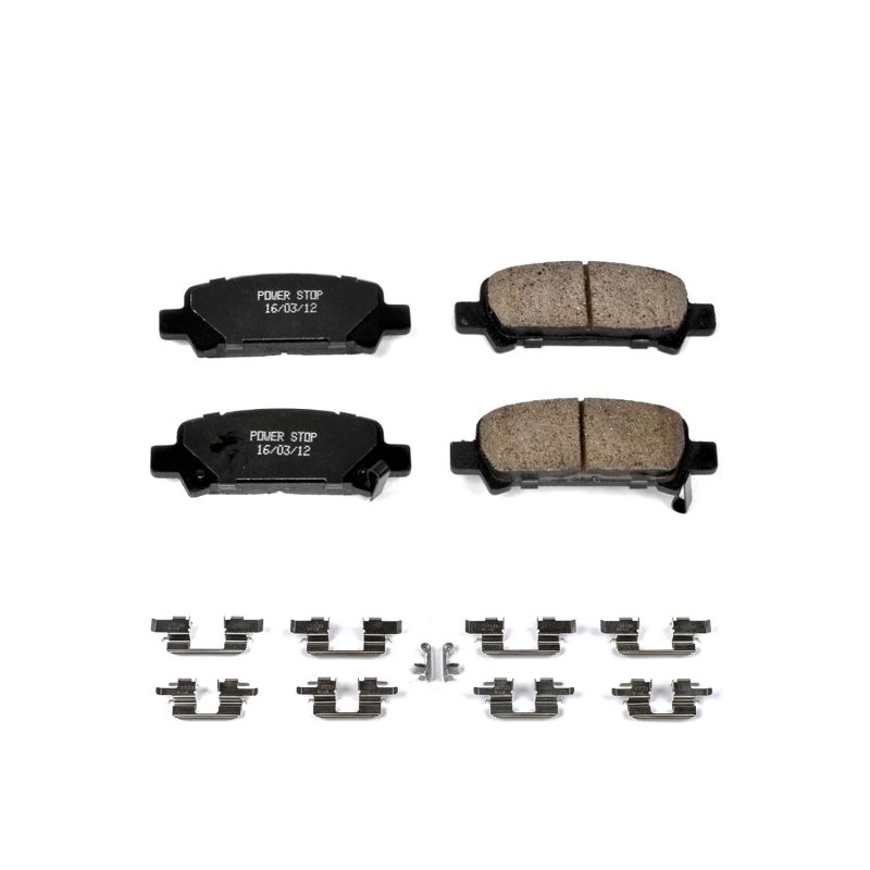 Plaquettes de frein arrière en céramique Power Stop 03-06 Subaru Baja Z17 Evolution avec matériel