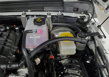 Séparateur d'huile côté conducteur J&amp;L 18-24 Jeep Wrangler JL 3.6L 3.0 - Anodisé transparent