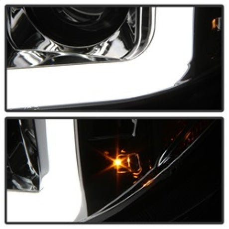 Phares de projecteur DRL à barre lumineuse Spyder 07-13 Toyota Tundra V2 - Chrome (PRO-YD-TTU07V2-LB-C)