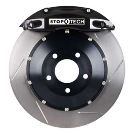 Étriers avant StopTech 08-09 BMW M3 (E92) V8 355x35 noirs ST-40 Rotors fendus/plaquettes/conduites SS