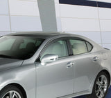 Déflecteurs à profil bas AVS 06-10 Volkswagen Jetta Ventvisor 4 pièces - Fumé avec garniture chromée