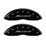 Couvre-étriers MGP 4 gravés avant Accord gravés arrière Accord finition noire argent ch