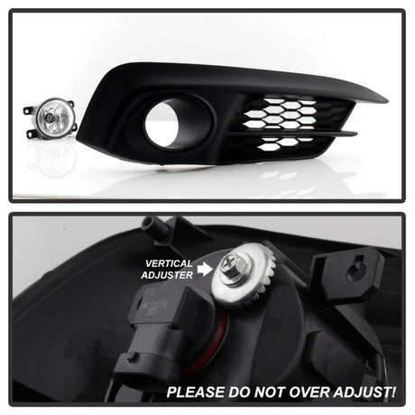 Feu antibrouillard OEM Spyder Honda Civic 2016-2017 2 portes/coupé avec interrupteur - Transparent FL-HC2016-2D-C