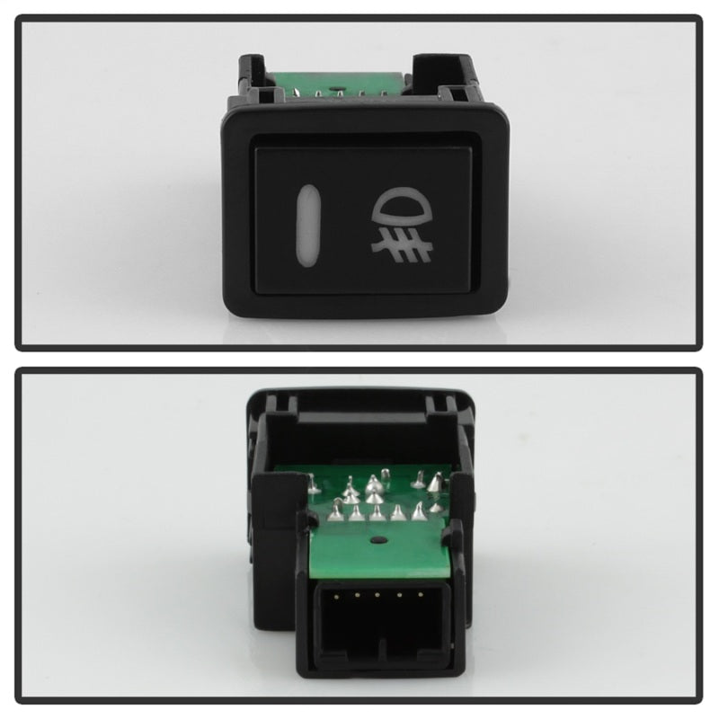 Feux antibrouillard OEM Spyder 17-18 Nissan Rogue (ne conviennent pas aux modèles Sport) avec interrupteur - Transparent (FL-NR2017-C)