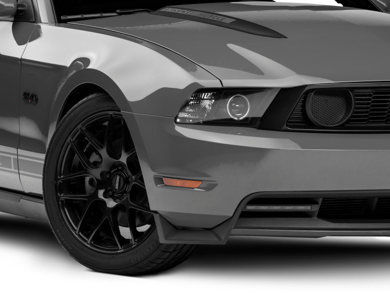 Raxiom 10-12 Ford Mustang avec phares CCFL Halo Projector Headlights - Boîtier noir (lentille transparente)