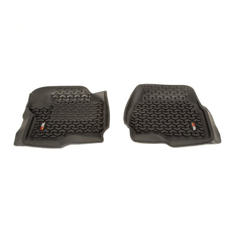 Revêtement de plancher avant Rugged Ridge noir pour Ford F-250/F-350/F-450/F-550 standard 2017-2018