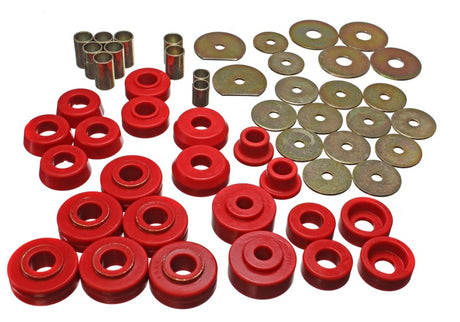 Ensemble de supports de carrosserie rouge Energy Suspension 65-70 Impala/Caprice