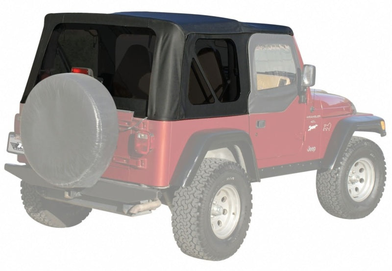 Capot de rechange d'origine pour Jeep Wrangler (TJ) Rampage 1997-2006 - Black Diamond