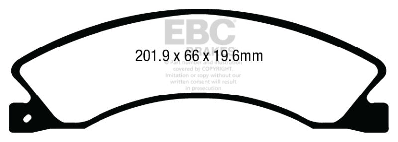 Plaquettes de frein arrière EBC 12+ Nissan NV 1500 Ultimax2