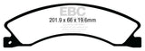 Plaquettes de frein arrière extra-robustes EBC 12+ pour Nissan NV 1500
