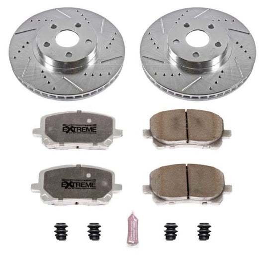 Power Stop 03-08 Pontiac Vibe Front Z26 Street Warrior Brake Kit