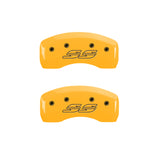 MGP 4 Caliper Covers Engraved Front & Rear Monte Carlo style/SS Black finish silver ch
